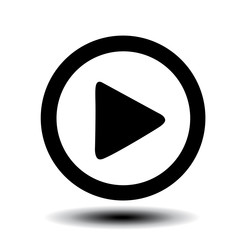 Play button web icon