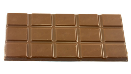 Chocolate bars isolated on white background