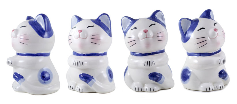 blue cat - moneybox