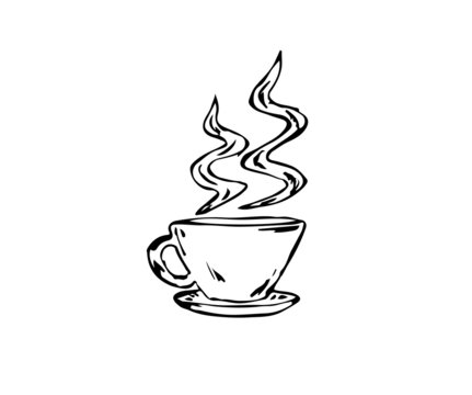 vectorized cup of coffee