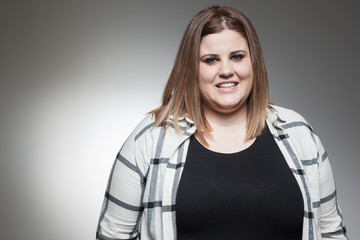 Plus size woman portrait