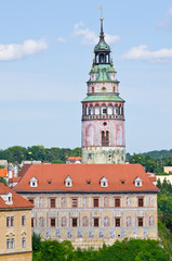 Obraz premium Old castle in Cesky Krumov, Czech Republic