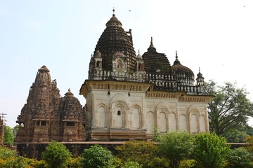 Fototapeta premium Khajuraho temples and their erotic sculptures, India