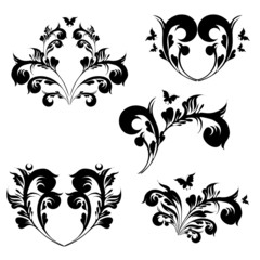art deco swirls