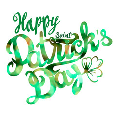 Fototapeta premium Saint Patrick day lettering design