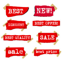 promotion sale labels