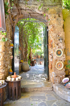 Fototapeta Chania street details