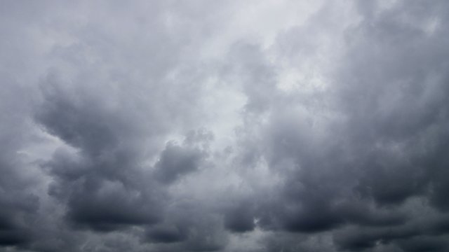 Time-lapse footage of the rain cloud movement