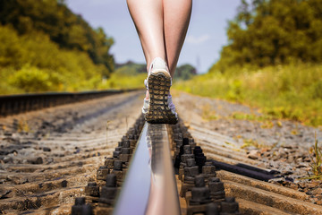 railroad rail feet