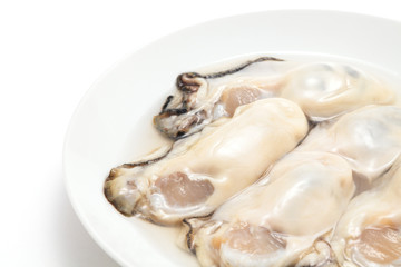 Fototapeta na wymiar Fresh oysters prepared for cooking