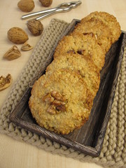 Hafer Cookies mit Walnüssen