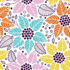 Seamless floral ornament