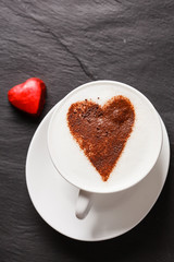 cappuccino with heart