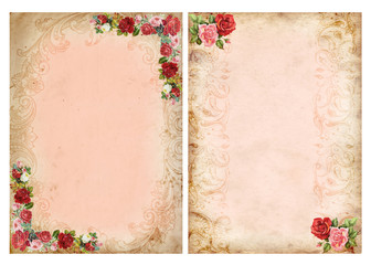 Vintage backgrounds with roses