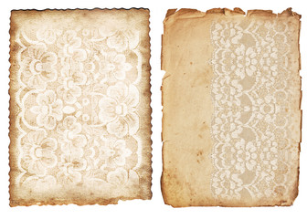 Vintage backgrounds with lace