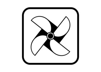 Pinwheel vector icon on white background