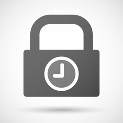 Lock icon with a clock