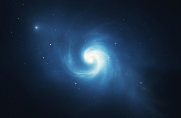 Spiral swirling galaxy