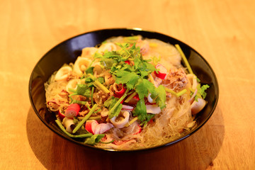 vermicelli salad,Thailand food noodle salad