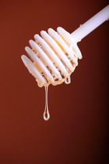 fresh honey with background