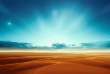 Rolgordijnen Dreamy fantasy alien mars desert like fantasy landscape © pixel