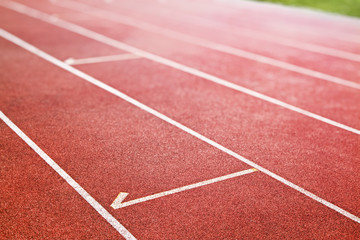 red running track