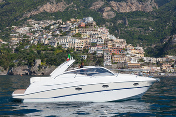 Obraz premium motor boat