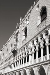 Venice retro. Black and white.