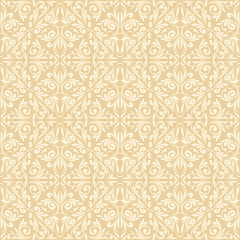 Fototapeta premium Floral vintage light seamless pattern
