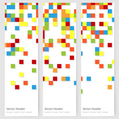 Abstract template vertical banner