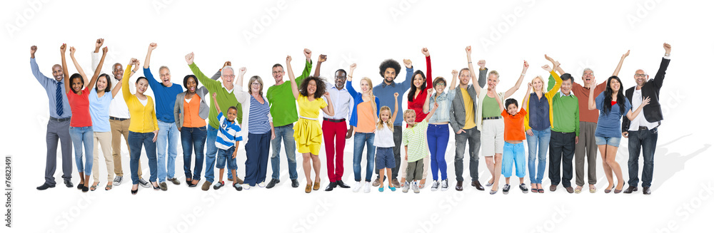 Poster diversity ethnicity multi-ethnic variation togetherness concept - Posters