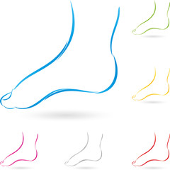 Logo, Füße, Physiotherapie, Ergotherapie