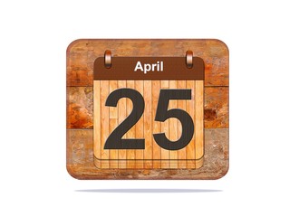 April 25.