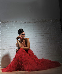 flamenco in rot