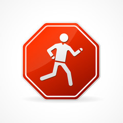 Vector Sign no man on white background