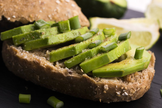 Sandwich with avocado