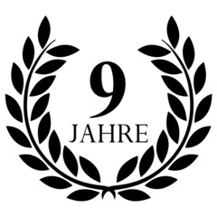 Lorbeerkranz. 9 jahre jubiläum