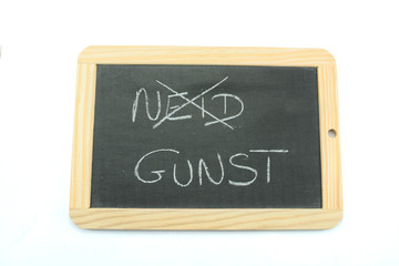 Obraz premium Schiefer neid gunst