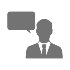 business man  vector icon symbol, office, communication