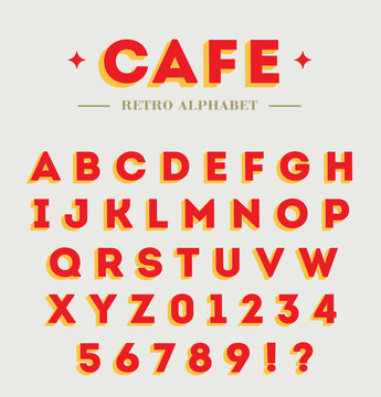 Simple branding alphabet