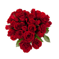 ein Strauß rote Rosen