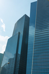 Obraz premium Buildings in Singapore skyline