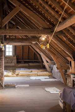 Old attic of an ancient house
