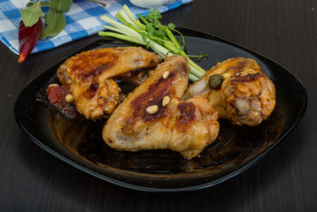 Roasted chicken wings