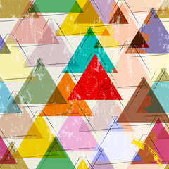 Materiał do szycia seamless pattern background, with strokes, splashes and triangle