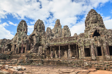 Fototapeta na wymiar Bayon Temple at Angkor Wat, Siem Reap Cambodia
