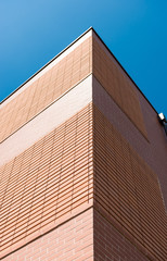 Angolo di edificio in pietra a avista