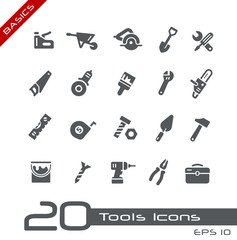 Fototapeta na wymiar Tools Icons -- Basics