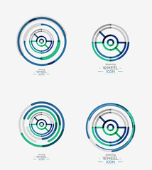 Car steering wheel icon