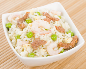 Special Fried Rice - Chinese rice with pork, prawns and egg